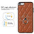 For iPhone SE 2020 / SE 2022 / 7 / 8 Rhombic PU Leather Phone Case with Ring Holder(Brown)