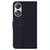 For OPPO A58 Geometric Embossed Flip Leather Phone Case(Black)