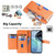 For Motorola Moto G72 4G Sheep Texture Cross-body Zipper Wallet Leather Phone Case(Orange)