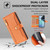 For Motorola Moto G72 4G Sheep Texture Cross-body Zipper Wallet Leather Phone Case(Orange)