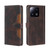 For Xiaomi 13 Pro Skin Feel Magnetic Buckle Leather Phone Case(Brown)