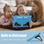 For iPad 10.2 2021 / 2020 / 2019 Silicone + PC Shockproof Protective Tablet Case(Light Blue+Black)