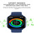 P56T 1.91 inch Color Screen Smart Watch,Support Heart Rate Monitoring / Blood Pressure Monitoring(Blue)