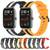 For Amazfit GTS 20mm Vertical Two-Color Silicone Watch Band(Yellow+Black)