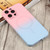 For iPhone 13 Pro Liquid TPU Silicone Gradient MagSafe Phone Case(Pink Blue)