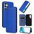 For Samsung Galaxy A54 5G Carbon Fiber Texture Flip Leather Phone Case(Blue)