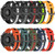 For Amazfit GTR 47mm 22mm Vertical Two-Color Silicone Watch Band(Green+Black)
