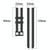 For Amazfit GTR 47mm 22mm Vertical Two-Color Silicone Watch Band(Green+Black)