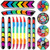 2sets Car Door Anti-Collision Scrape And Rearview Mirror Colorful Safety Warning Reflective Sticker, Style: Glue Model Rearview Mirror