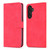 For Samsung Galaxy A34 5G AZNS Skin Feel Calf Texture Flip Leather Phone Case(Red)
