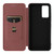 For TCL 405 Carbon Fiber Texture Flip Leather Phone Case(Brown)