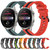 For Huawei Watch 3 Pro 22mm Vertical Two-Color Silicone Watch Band(Red+Black)