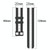 For Amazfit GTS 2 20mm Vertical Two-Color Silicone Watch Band(Yellow+Black)