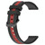 For Honor Watch GS 3 22mm Vertical Two-Color Silicone Watch Band(Black+Red)