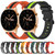 For Honor Watch GS 3 22mm Vertical Two-Color Silicone Watch Band(Black+Red)