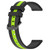 For Huawei GT2 Pro 22mm Vertical Two-Color Silicone Watch Band(Black+Lime Green)