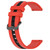 For Samsung Galaxy Watch5 40mm 20mm Vertical Two-Color Silicone Watch Band(Red+Black)