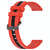 For Samsung Galaxy Watch 42mm 20mm Vertical Two-Color Silicone Watch Band(Red+Black)