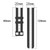 For Amazfit GTS 2 20mm Vertical Two-Color Silicone Watch Band(Black+White)