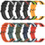 For Garmin Forerunner 158 20mm Vertical Two-Color Silicone Watch Band(Orange+Black)