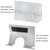 For Dyson Punch-free Wall-mounted Bathroom Hair Dryer Holder(Black)