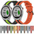 For Garmin Approach S40 20mm Vertical Two-Color Silicone Watch Band(Red+Black)