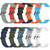 For Garmin Forerunner 55 20mm Concave Striped Slicone Watch Band(Sky Blue)