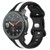 For Amazfit GTR 47mm 22mm Butterfly Buckle Two-Color Silicone Watch Band(Black+White) For Amazfit GTR 47mm 22mm Butterfly Buckle Two-Color Silicone Watch Band(Black+White)
