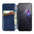 For OPPO Reno8 Cubic Grid Pressed Magnetic Leather Phone Case(Blue)