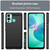 For Infinix Hot 12 Play Brushed Texture Carbon Fiber TPU Phone Case(Black)
