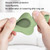 For AirTag 5pcs AT03 Tracker Case Positioning Anti-loss Device Storage Keychain Cover(White)
