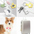 For AirTag 5pcs AT03 Tracker Case Positioning Anti-loss Device Storage Keychain Cover(White)