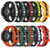 For Samsung Galaxy Watch Active 2 44mm 20mm Butterfly Buckle Two-Color Silicone Watch Band(Green+Black)