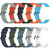 For Garmin Forerunner Sq2 Music 20mm Concave Striped Slicone Watch Band(Black)