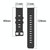 For Garmin Forerunner Sq2 Music 20mm Concave Striped Slicone Watch Band(Black)
