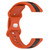 For Garmin Venu 2 Plus 20mm Butterfly Buckle Two-Color Silicone Watch Band(Orange+Black)
