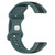 For Amazfit GTR 4 22mm Butterfly Buckle Two-Color Silicone Watch Band(Green+Black)