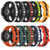 For Amazfit GTR 4 22mm Butterfly Buckle Two-Color Silicone Watch Band(Green+Black)