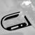 For Ford Mustang 2015-2020 Car Right Drive Gear Panel Frame Decorative Sticker Set(Black)