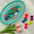 10pcs Fluorescent Color Bow Hair Clip Hair Accessories For Children(Rose Red)