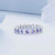 BSR340 Sterling Silver S925 Geometric Purple Zirconia White Gold Plated Ring(No.7) BSR340 Sterling Silver S925 Geometric Purple Zirconia White Gold Plated Ring(No.7)