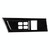For Mazda 3 Axela 2010-2013 Car Headlight Switch Panel Set Decorative Sticker, Left Drive