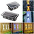 8LED Solar Wall Lamp Outdoor Waterproof Up And Down Double-headed Spotlights(Warm Light) 8LED Solar Wall Lamp Outdoor Waterproof Up And Down Double-headed Spotlights(Warm Light)