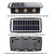 6LED Solar Wall Lamp Outdoor Waterproof Up And Down Double-headed Spotlights(Color Light)