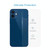 For iPhone 12 mini 10pcs 9H 2.5D Half-screen Transparent Back Tempered Glass Film