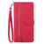 For OPPO A17 Embossed Flower Shockproof Leather Phone Case(Red)