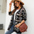 Autumn and Winter Female Diamond Loose Knitted Cardigan Jacquard Medium-length Sweater Jacket, Size: XL(Black) Autumn and Winter Female Diamond Loose Knitted Cardigan Jacquard Medium-length Sweater Jacket, Size: XL(Black)