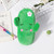 3pcs Children Cute Animal Plush Pencil Bag Stationery Storage Bag, Color: Cactus