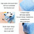 2pcs Children Cartoon Plush Three-dimensional Key Coin Purse(Frog)