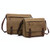 Versatile Canvas Shoulder Messenger Bag Business Computer Bag, Color: Green Large